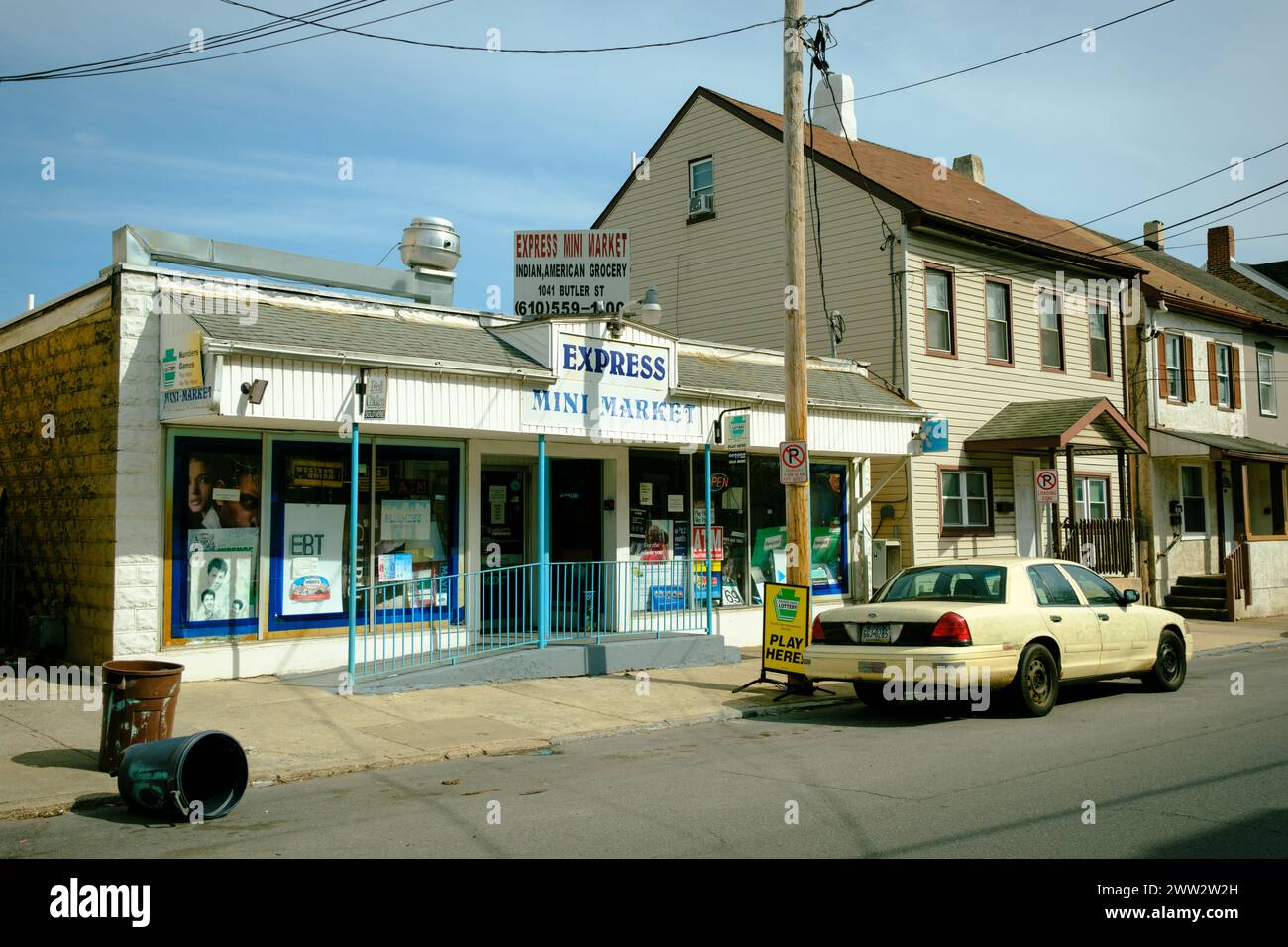 Express Mini Market, Easton, Pennsylvania Stockfoto