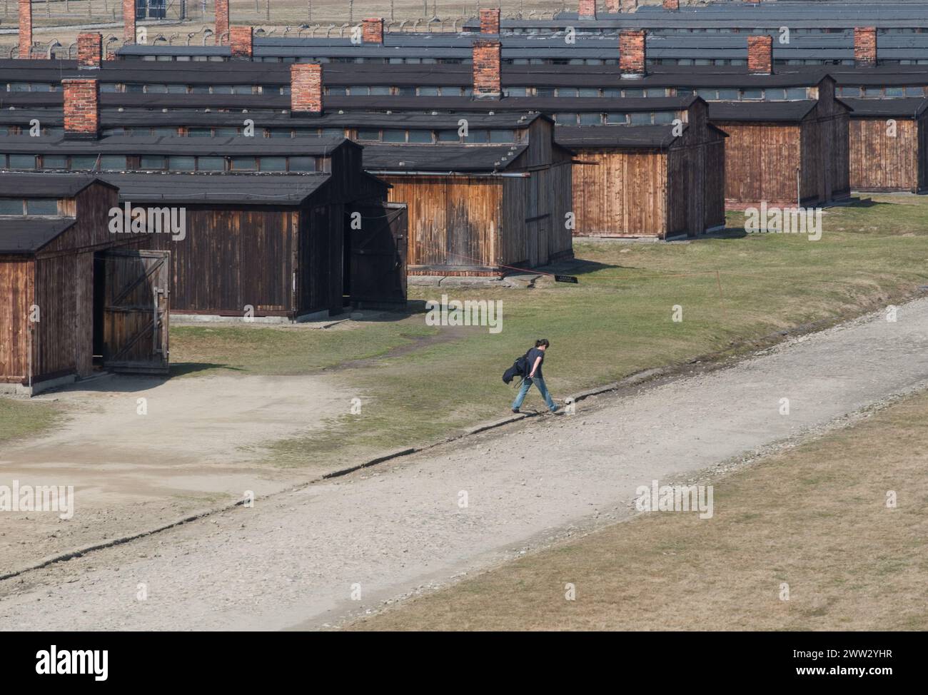 Auschwitz II-Birkenau, Konzentrations- und Vernichtungslager der Nazis Stockfoto