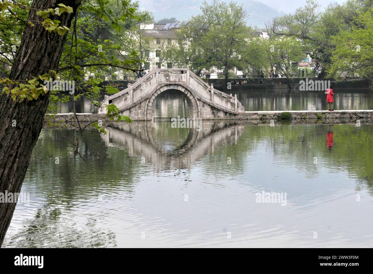 Alte Brücke, See, Fluss, china Stockfoto