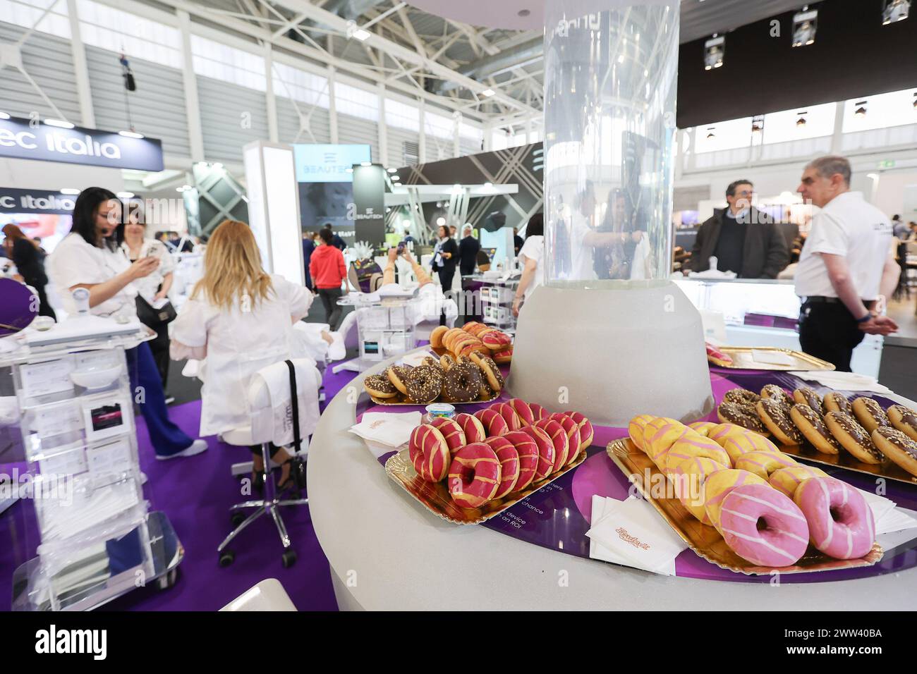 Bologna, Italien. März 2024. Foto Guido Calamosca/LaPresse 2-03-2024 Bologna, Italia - Bologna fiera, cosmoprof 2024 21. März 2024 Bologna News Bologna fair, cosmoprof 2024 Credit: LaPresse/Alamy Live News Stockfoto