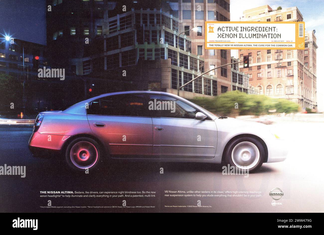Vintage-Magazin „Time“, 15. April 2002, Anzeige, USA Stockfoto