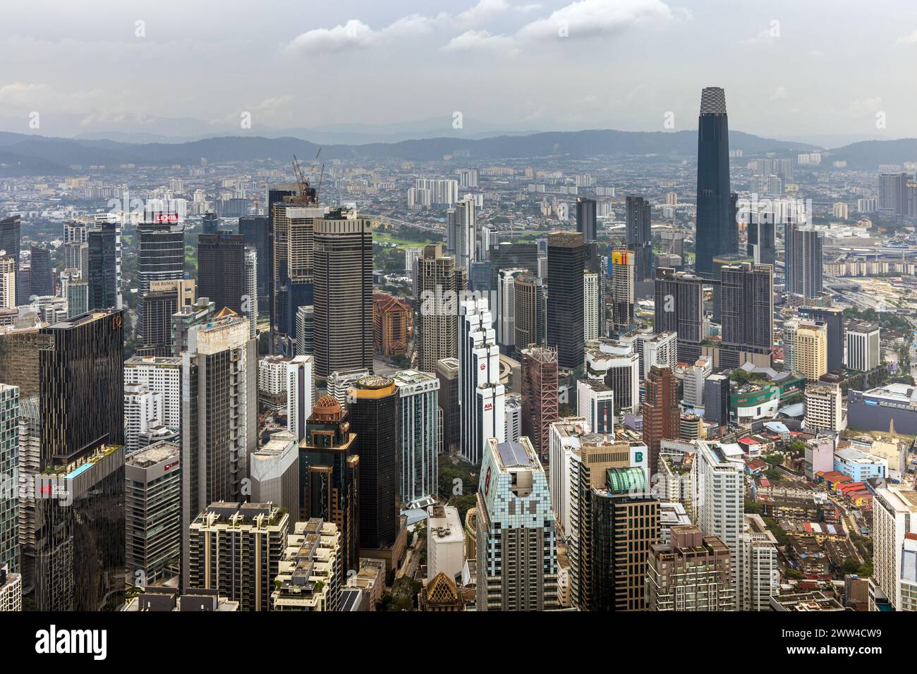 Blick von Kuala Lumpur Tower, Kuala Lumpur, Malaysia Stockfoto