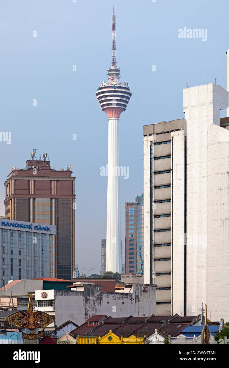 Kuala Lumpur, Malaysia – 12. September 2018: Der Kuala Lumpur Tower ist ein Kommunikationsturm mit einer Antenne, die seine Höhe auf 421 Met erhöht Stockfoto