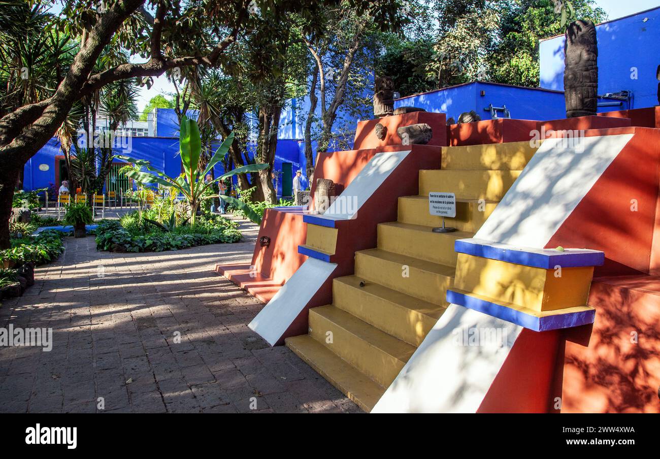 Das Frida Kahlo Museum Museum Mexiko Stockfoto