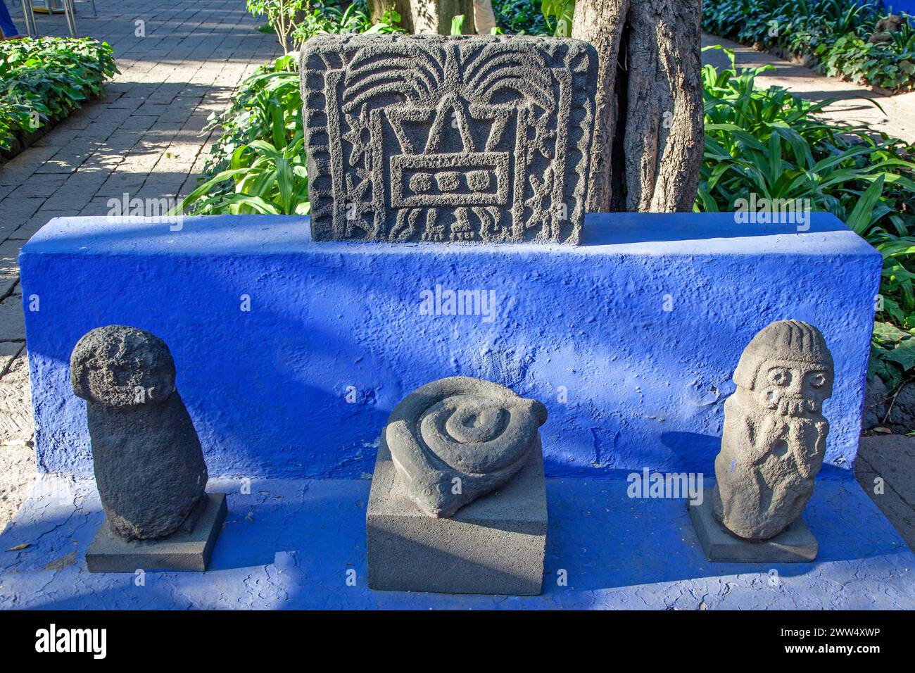 Das Frida Kahlo Museum Museum Mexiko Stockfoto