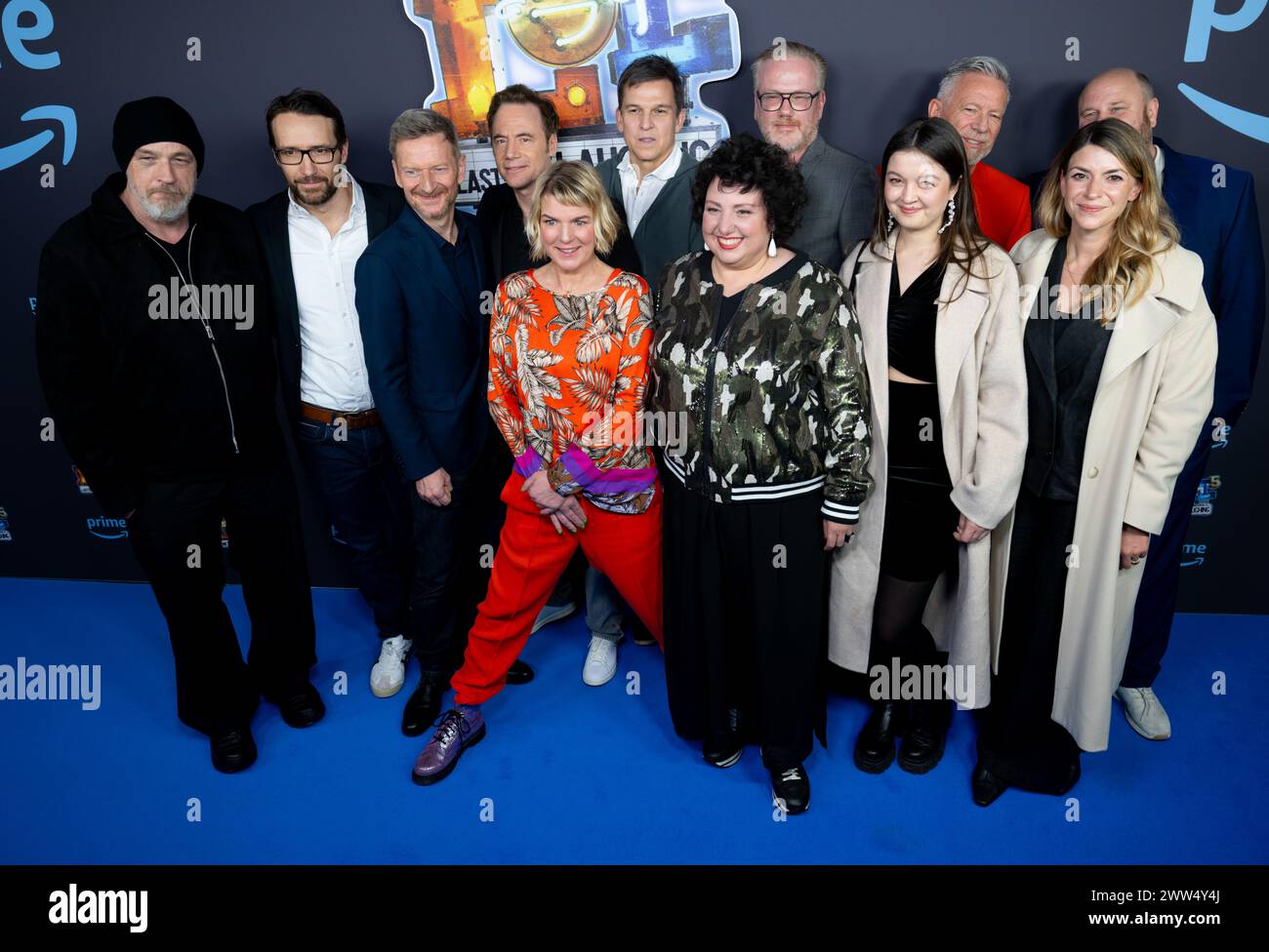 München, Deutschland. März 2024. Die Besetzung von LOL kommt zur Premiere der 5. Staffel der Comedyserie „LOL - Last One Laughing“ in die Astor Filmlounge im ARRI. Die Serie beginnt auf 28.03.2024 bei Prime Video. Quelle: Sven Hoppe/dpa/Alamy Live News Stockfoto