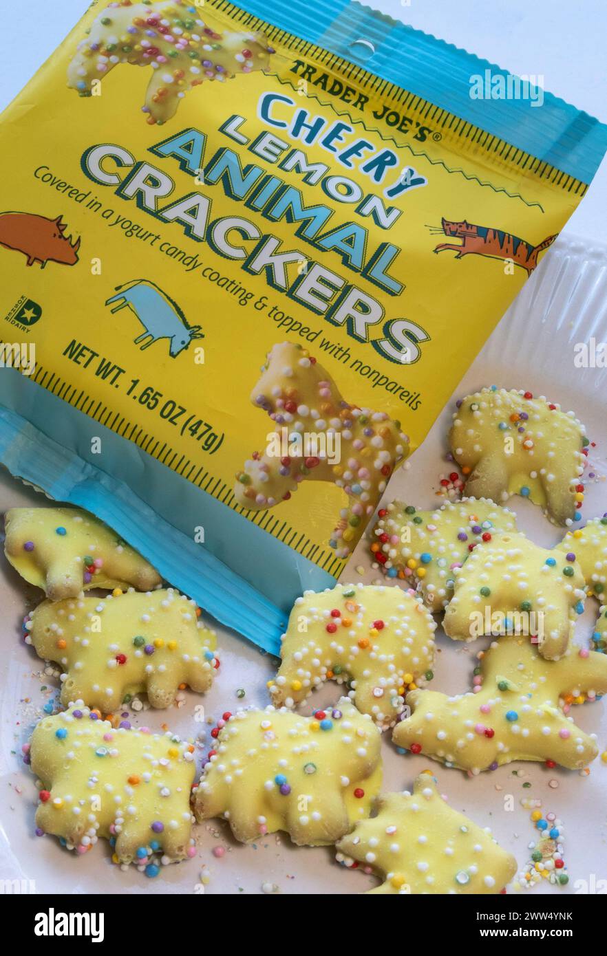 Nahaufnahme von Animal Crackers, 2024, USA Stockfoto