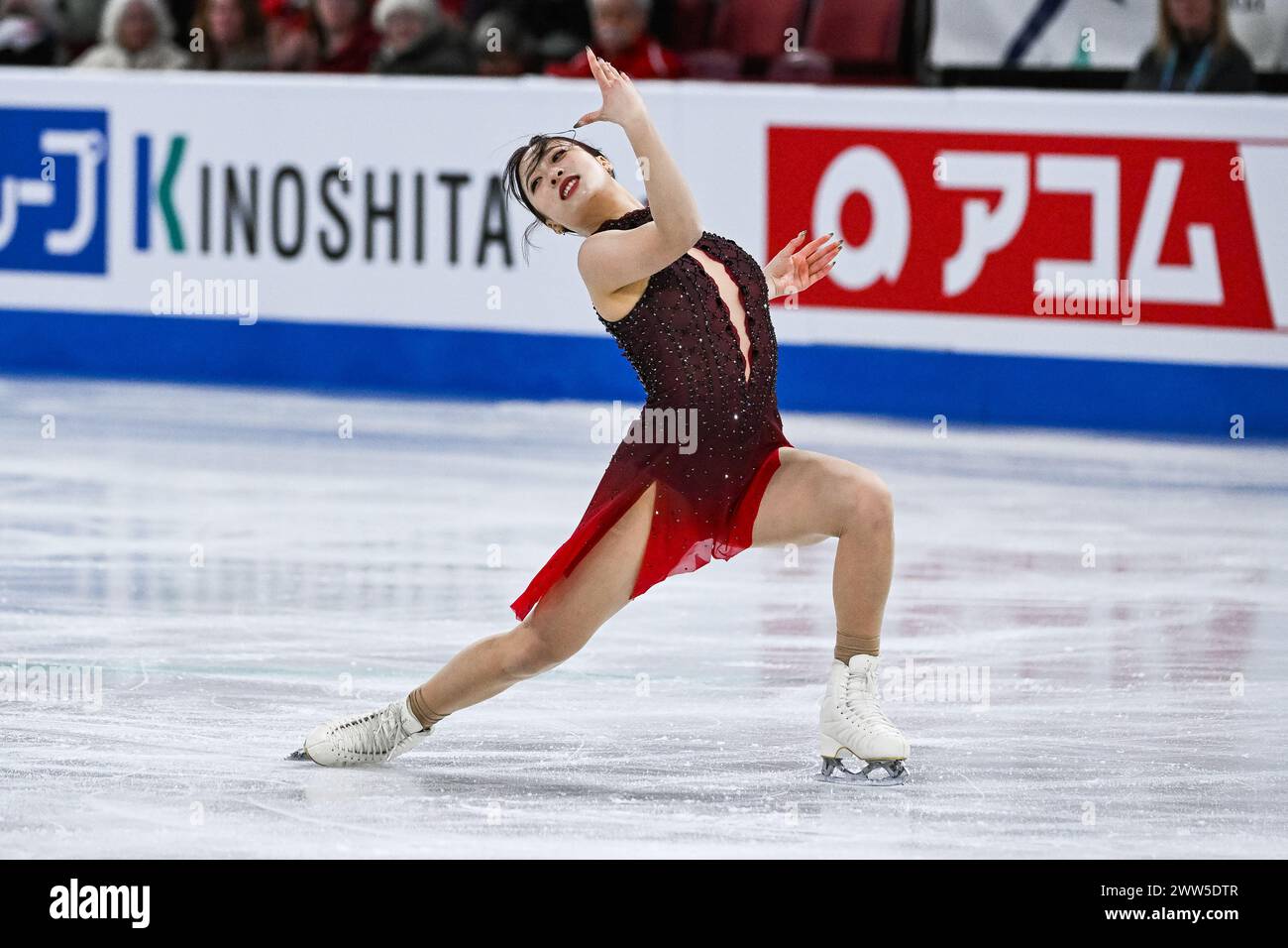 Montreal, Kanada. März 2024. MONTREAL, KANADA - 20. MÄRZ 2024: Young You (KOR) während der ISU Eiskunstlauf-Weltmeisterschaft im Bell Centre ON in Montreal, Kanada. Quelle: Orange Pics BV/Alamy Live News Stockfoto