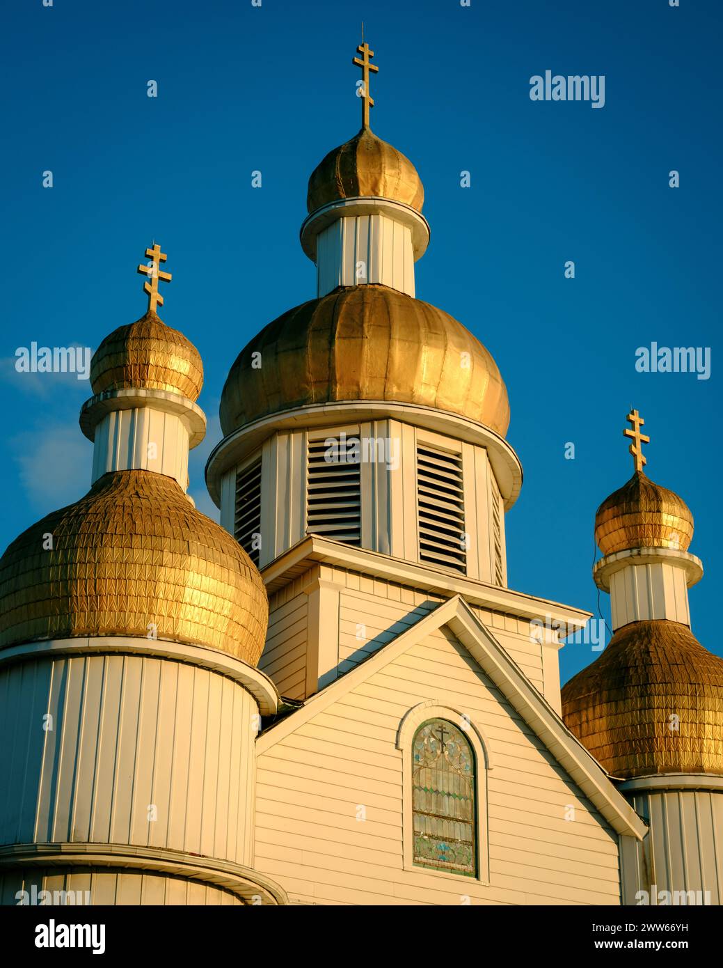 St. Peter & Paul Ukrainische Katholische Kirche, Simpson, Pennsylvania Stockfoto