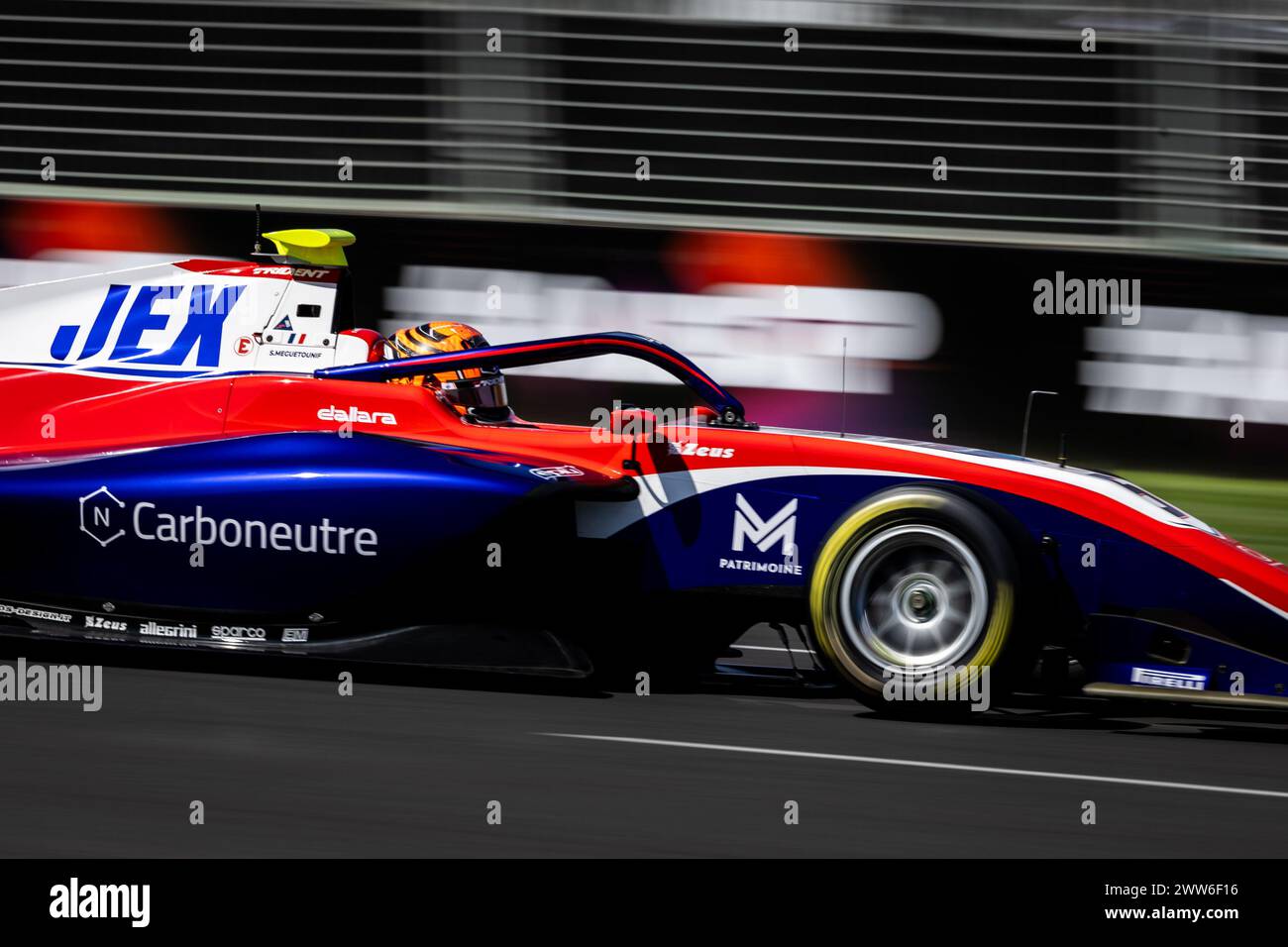 05 MEGUETOUNIF Sami (fra), Trident, Dallara F3 2019, Aktion während der 2. Runde der FIA Formel-3-Meisterschaft 2024 vom 22. Bis 24. März 2024 auf dem Albert Park Circuit in Melbourne, Australien - Photo Dutch Photo Agency / DPPI Stockfoto