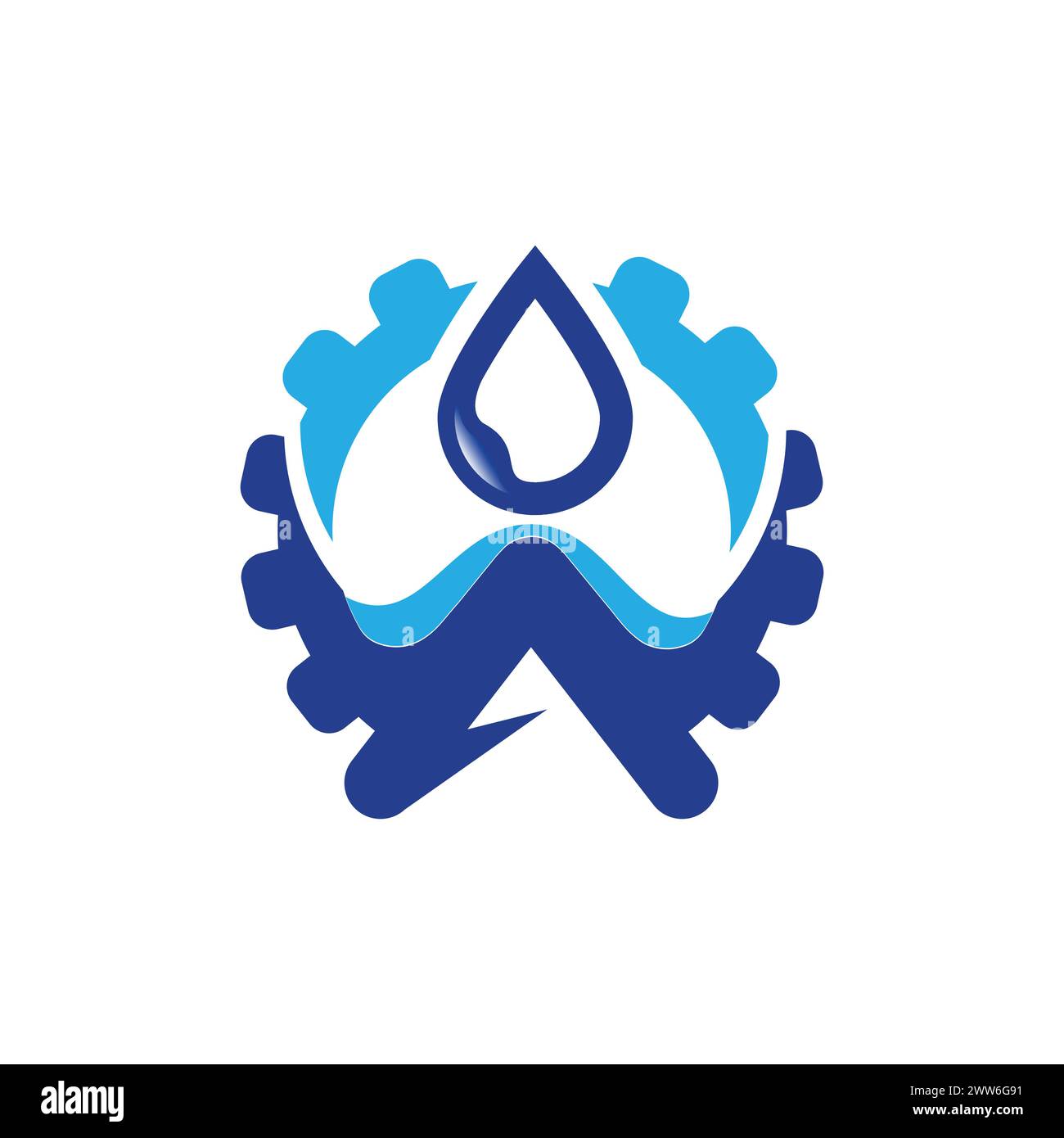 Gear Oil Logo Vorlage Design Vektor. Oil Gear Vector Logo Vorlage. Dieses Design verwendet das Zahnradsymbol. Geeignet für industrielle Anwendungen. Stock Vektor