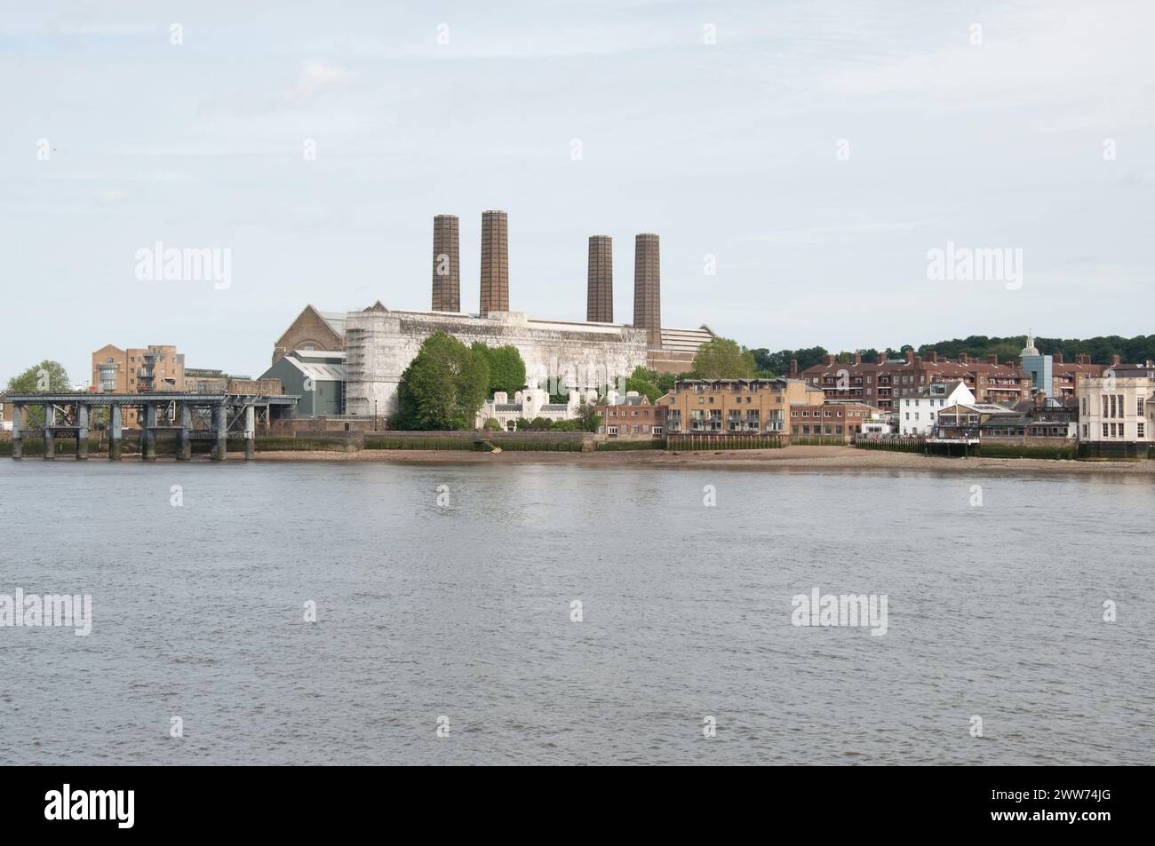 Greenwich Power Station, Greenwich, South London, Großbritannien Stockfoto