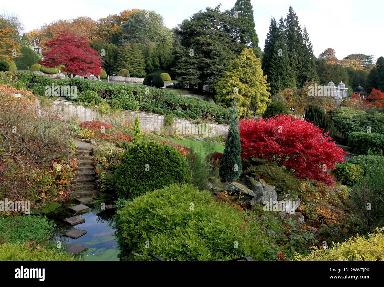 03/11/11 ..die Gärten von Alton Towers, Staffordshire, heute... Stockfoto
