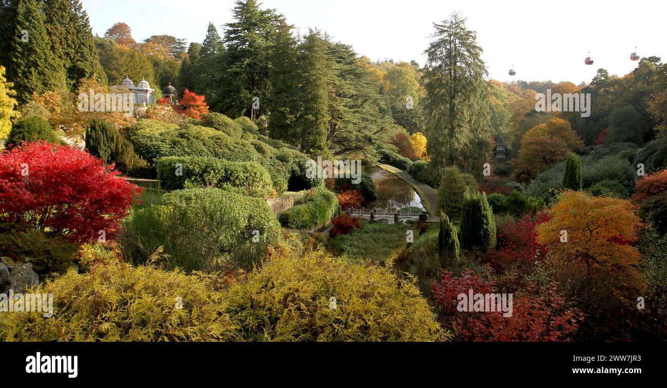 03/11/11 ..die Gärten von Alton Towers, Staffordshire, heute... Stockfoto