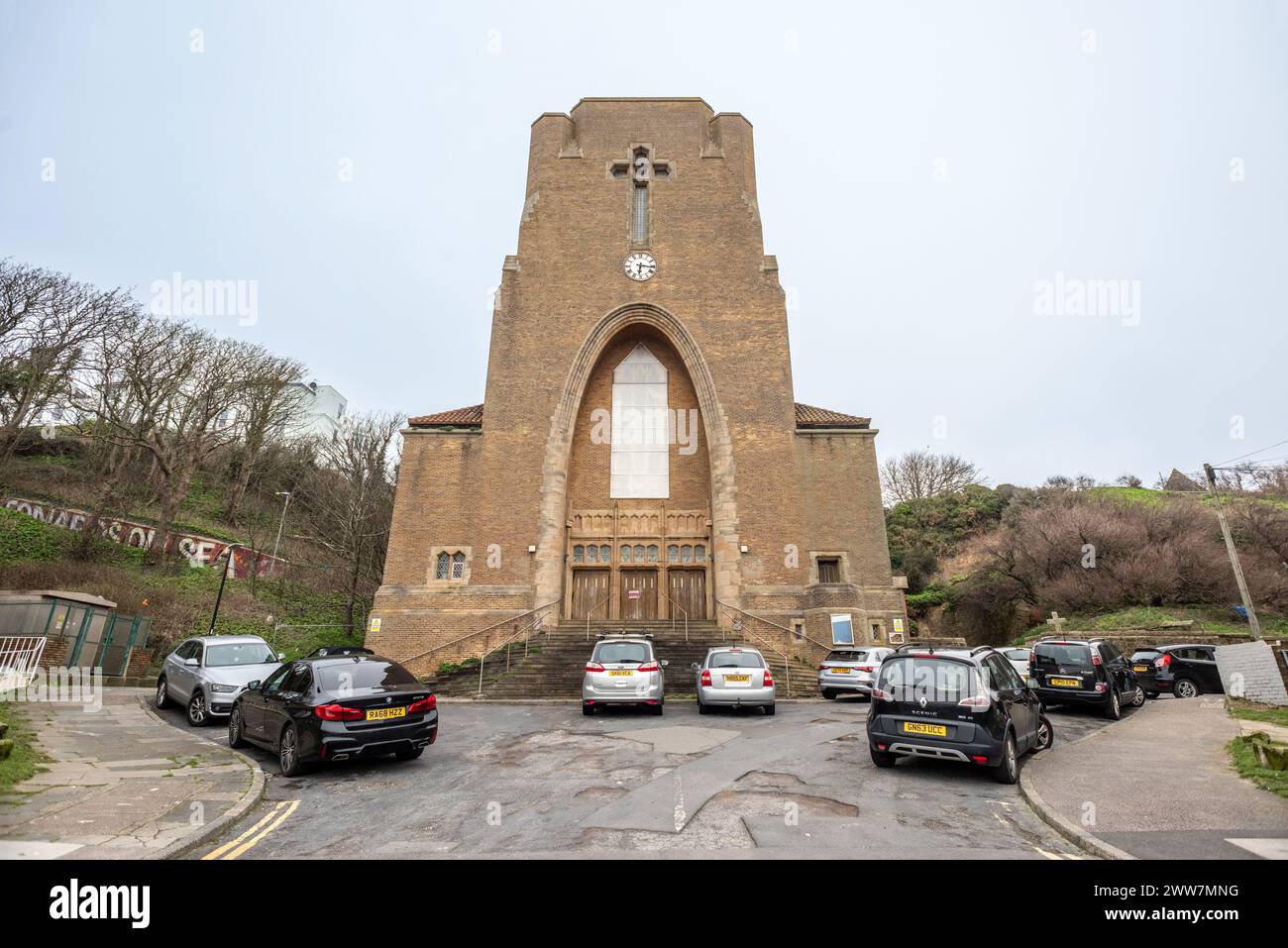 Hastings, 21. März 2024: St. Leonard's Parish Church, heute endgültig geschlossen Stockfoto