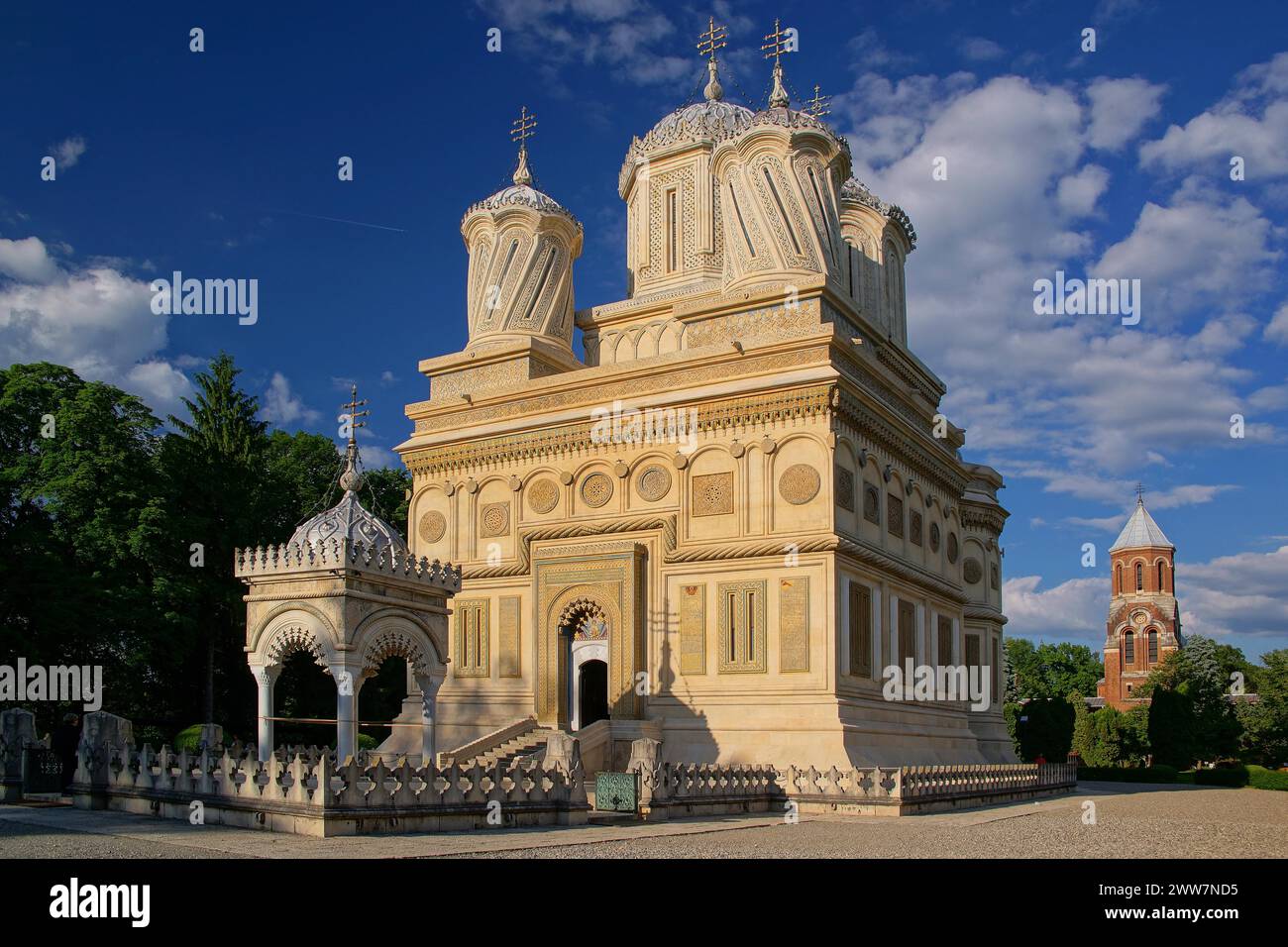 Europa, Rumänien, Kathedrale von Curtea des Arges, Curtea des Arges, Rumänien Stockfoto