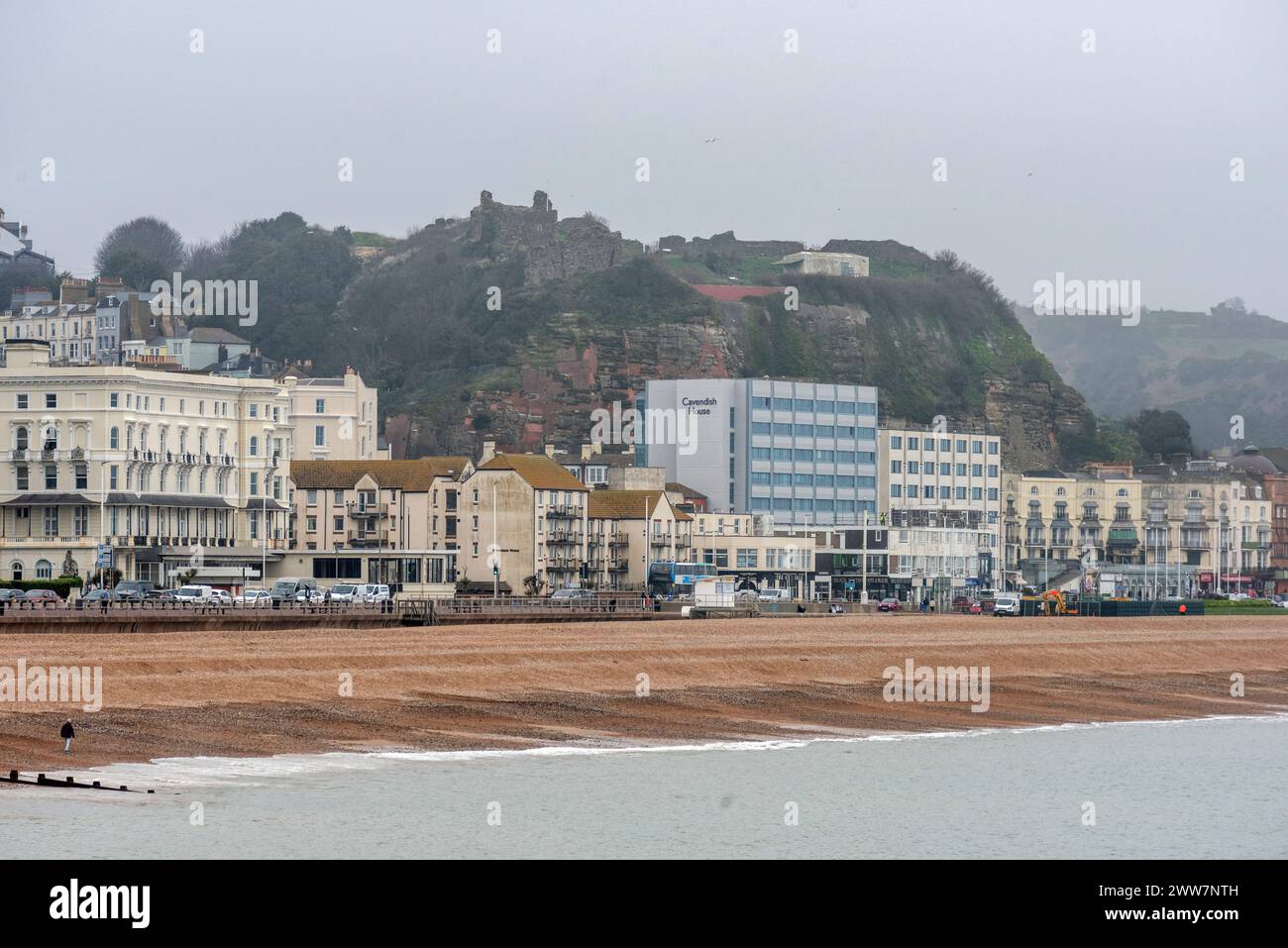 Hastings, 21. März 2024: Die Küste von Hastings Stockfoto