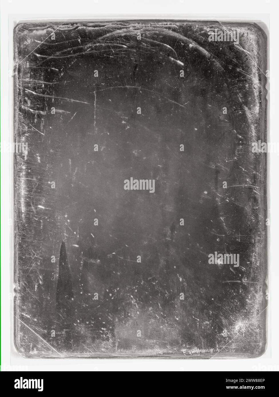 Alte alte Daguerreotype-Fotografie für Überlagerungen. Hintergrundbild mit Grunge-Textur. Stockfoto
