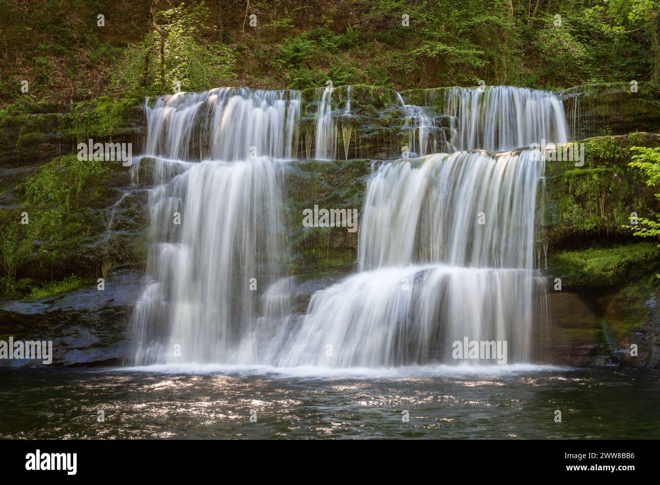 Sgwd y Pannwr, Waterfall, Wales, Großbritannien Stockfoto