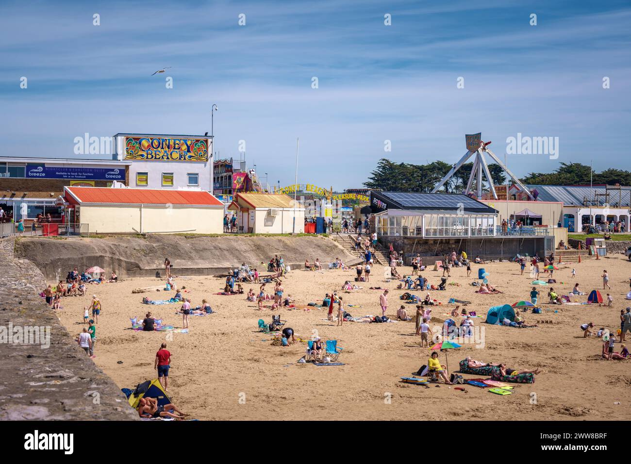 Coney Beach, Porthcawl, Wales, Großbritannien Stockfoto