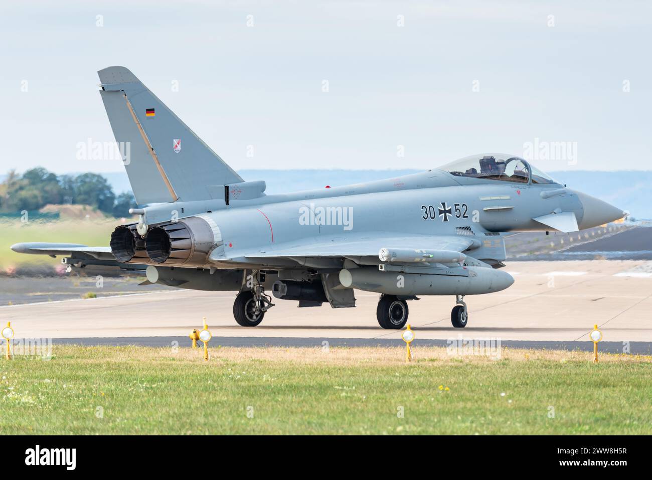 Ein Eurofighter-Taifun der Deutschen Luftwaffe. Stockfoto