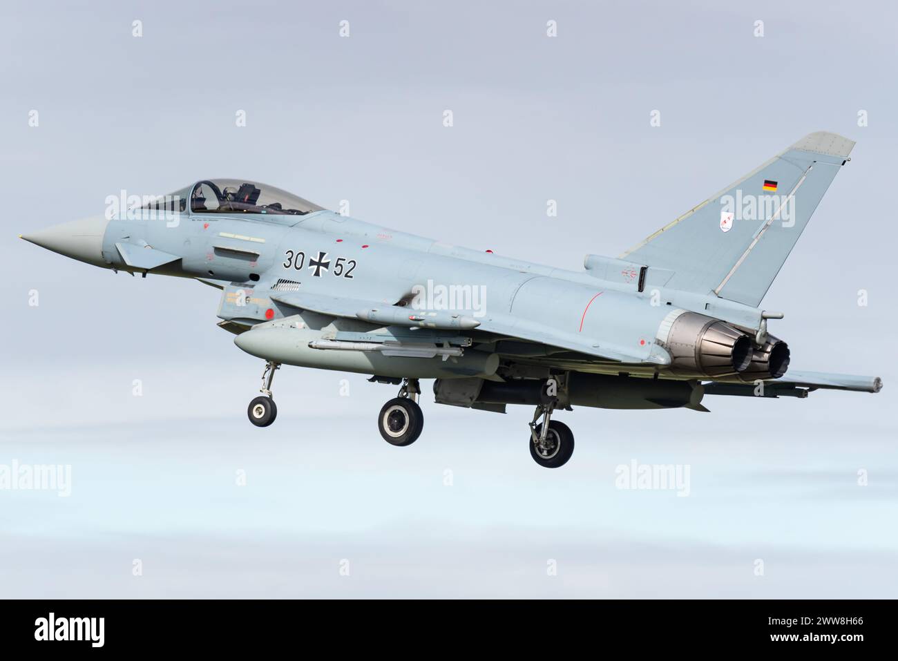 Ein Eurofighter-Taifun der Deutschen Luftwaffe. Stockfoto