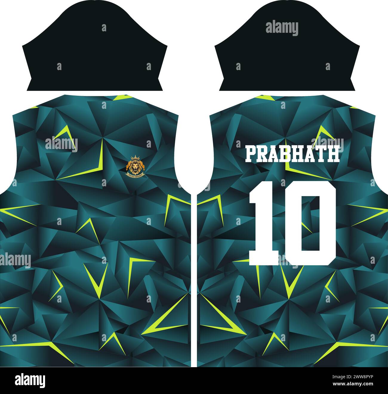 Sport Sublimation Digital Design Stock Vektor