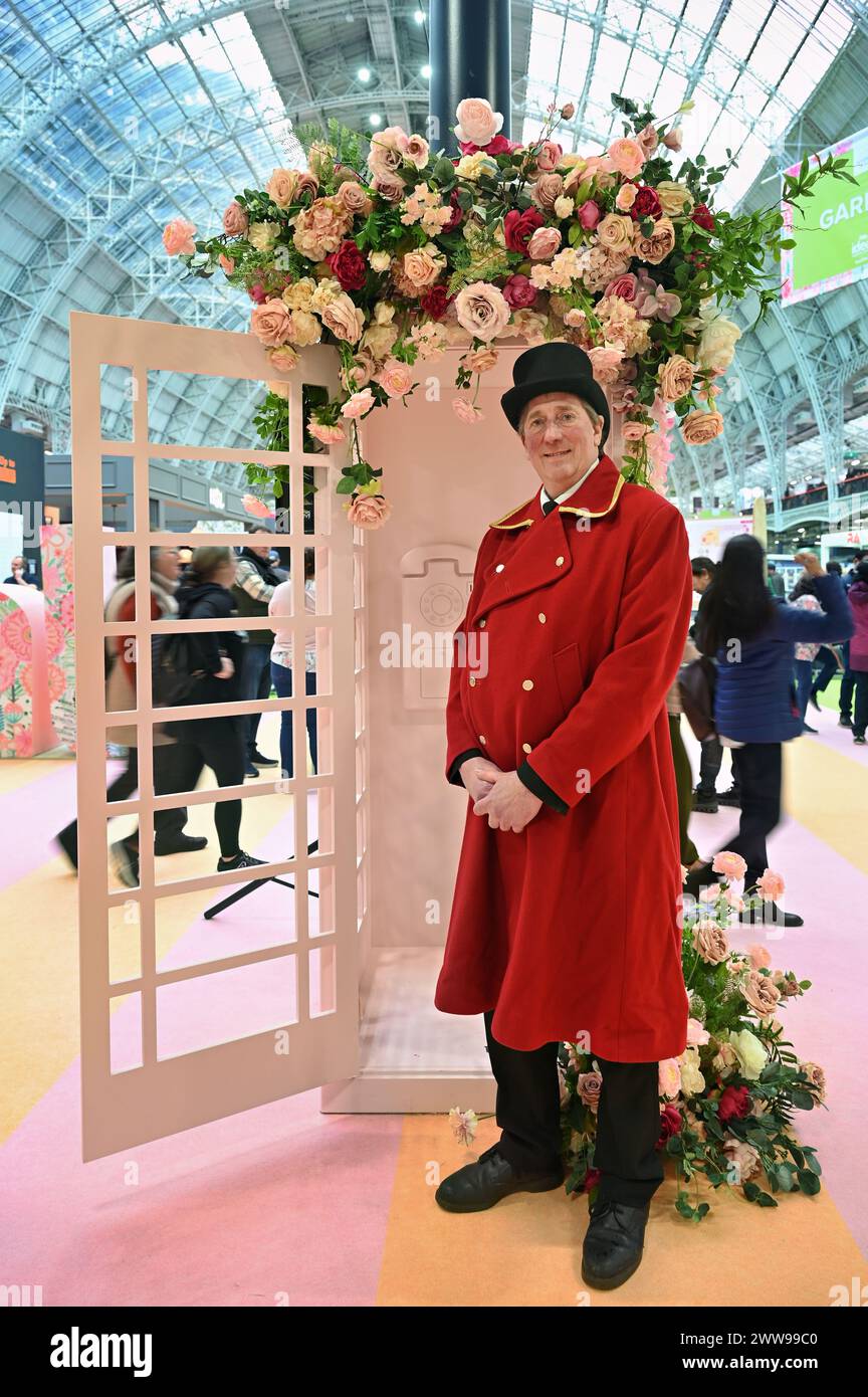 London, Großbritannien. März 2024. Hunderte von Ständen präsentieren sich auf der ideal Home Show - Frühjahrs-Oster-Eröffnungstag im Olympia, London, Großbritannien. Quelle: Siehe Li/Picture Capital/Alamy Live News Stockfoto