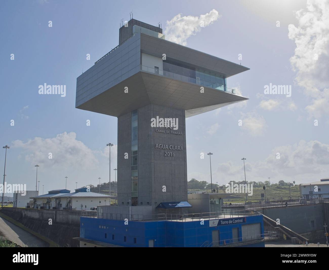 Kontrollturm Agua Clara Stockfoto