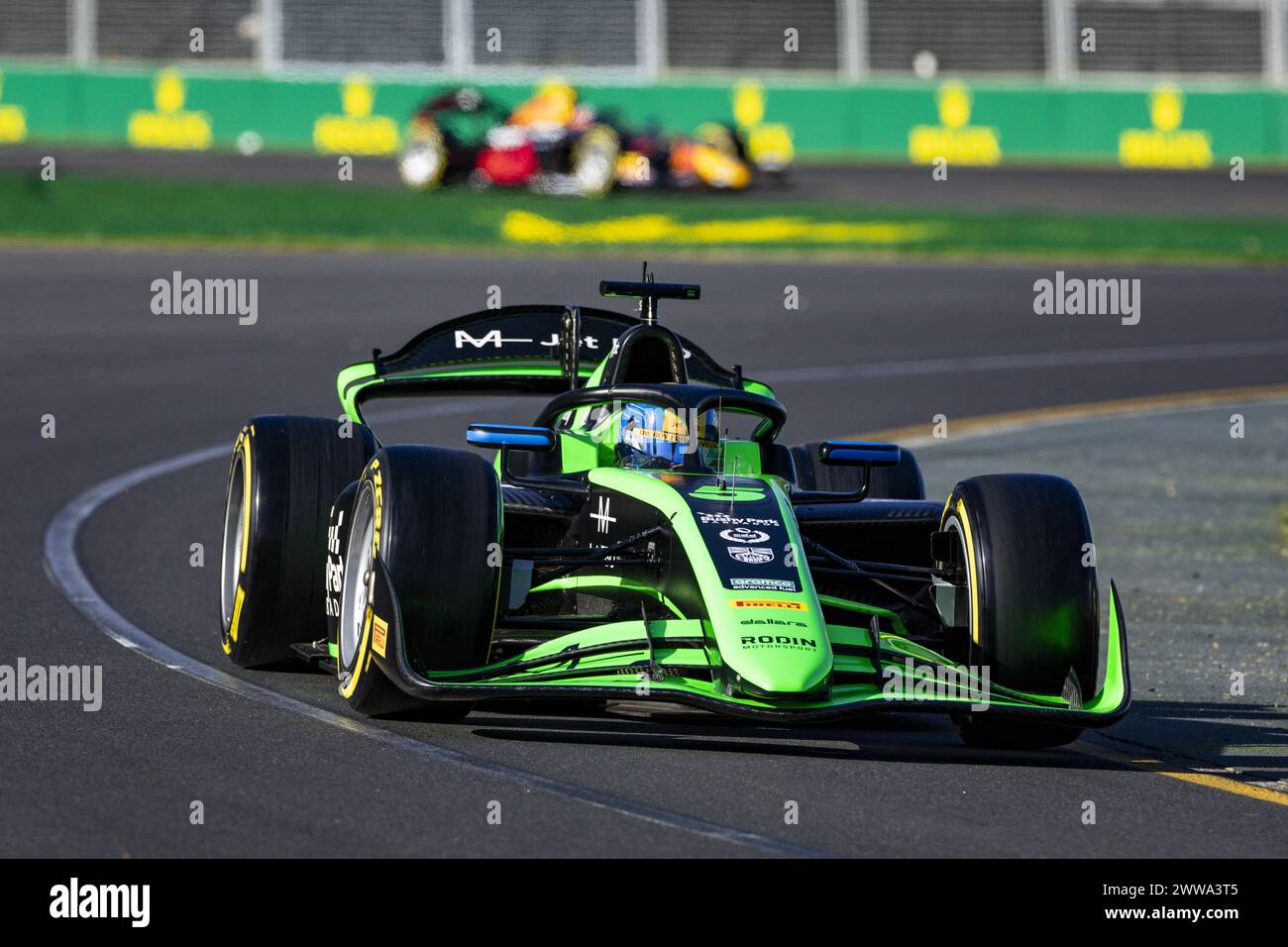 05 MALONY Zane (bar), Rodin Motorsport, Dallara F2 2024, Action während der 3. Runde der FIA Formel 2 Championship 2024 vom 22. Bis 24. März 2024 auf dem Albert Park Circuit in Melbourne, Australien Stockfoto