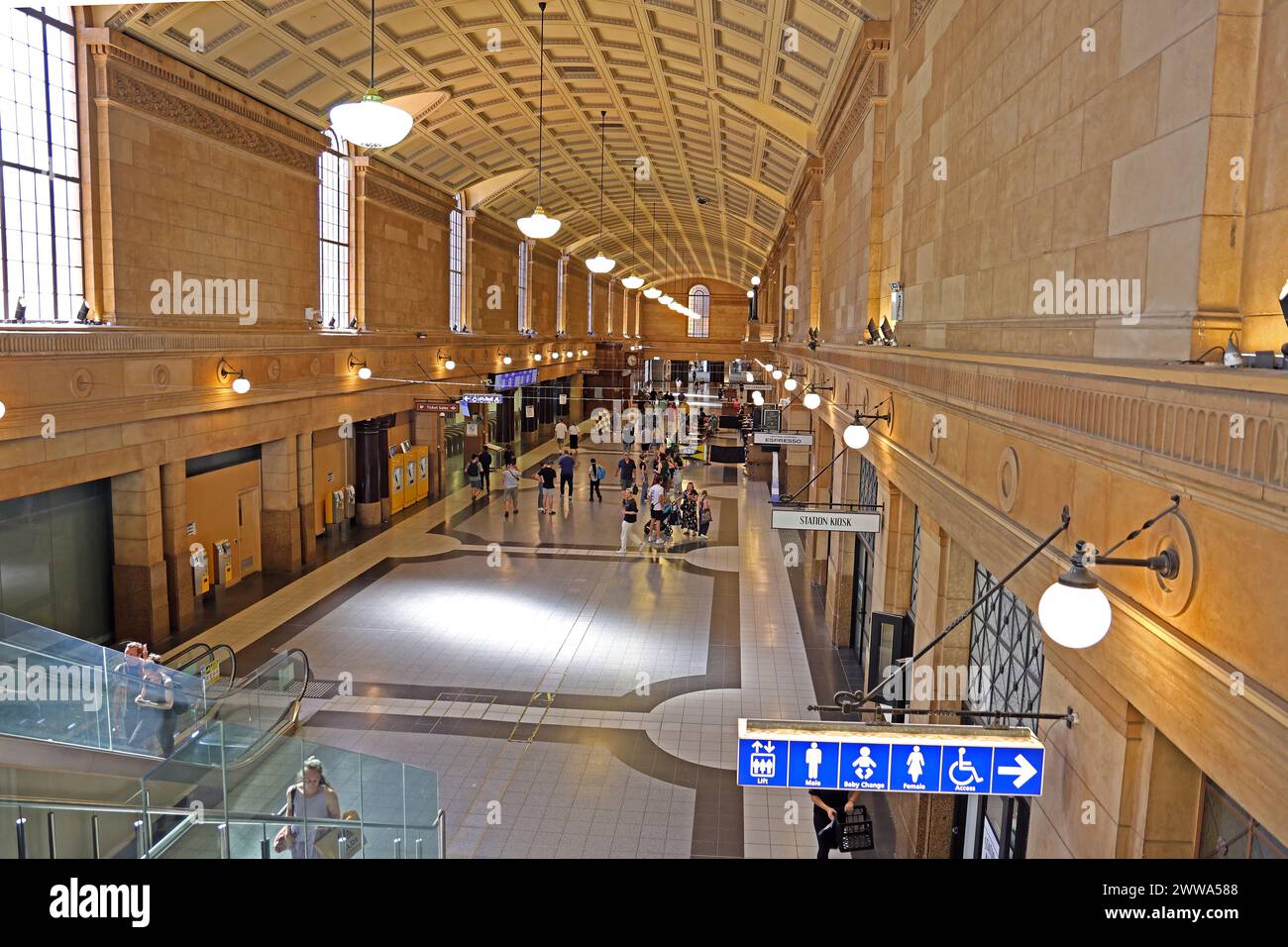 Der Hauptbahnhof in Adelaide Australien Stockfoto