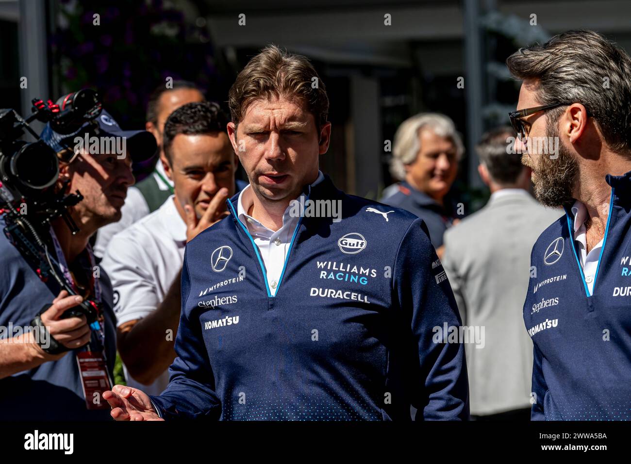Melbourne, Australien, 22. März, tritt James Vowles aus Großbritannien für Williams Racing an. Training, Runde 03 der Formel-1-Meisterschaft 2024. Quelle: Michael Potts/Alamy Live News Stockfoto