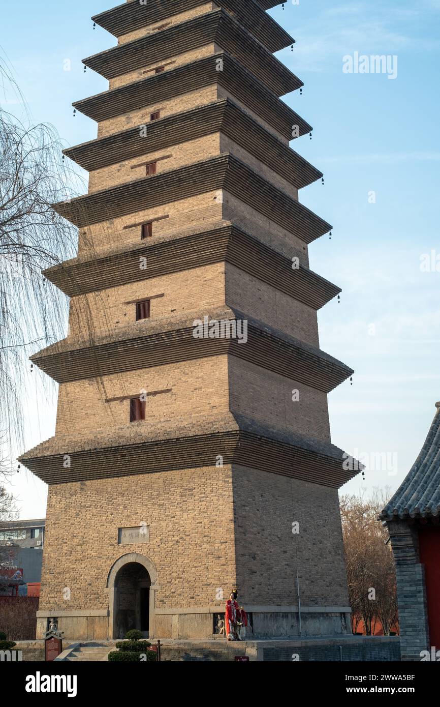 Xumi Pagado im Kaiyuan Tempel in Zhengding, Provinz Hebei, China. Stockfoto