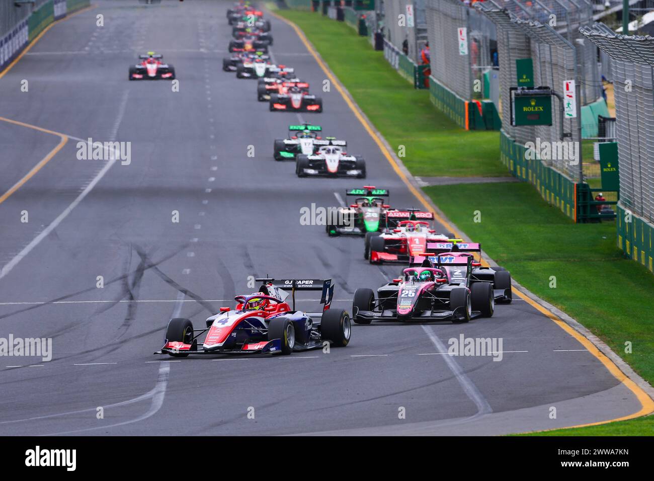 04 FORNAROLI Leonardo (ita), Trident, Dallara F3 2019, Action während der 2. Runde der FIA Formel 3 Meisterschaft 2024 vom 22. Bis 24. März 2024 auf dem Albert Park Circuit in Melbourne, Australien - Foto Eric Alonso / DPPI Stockfoto