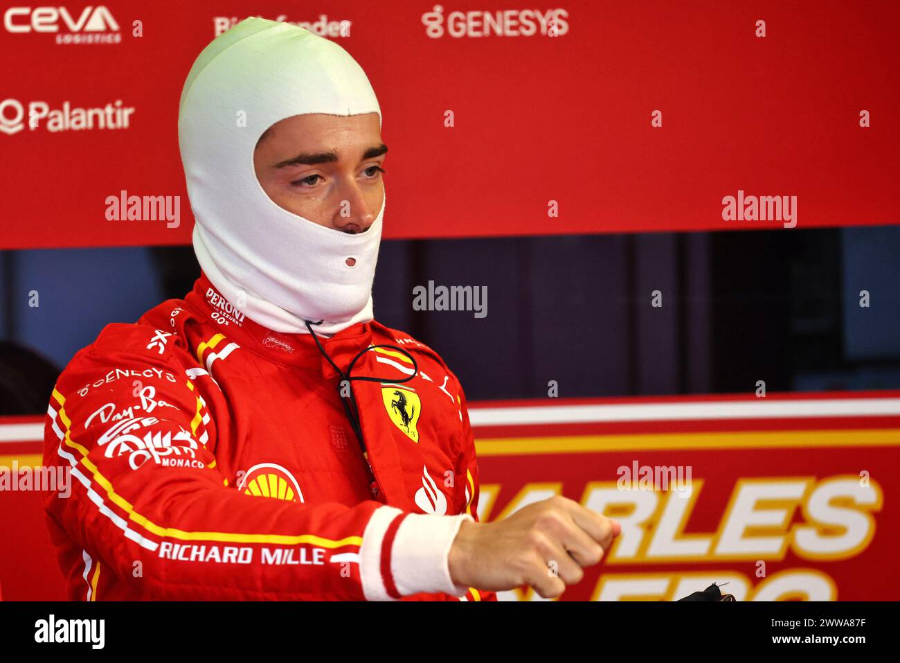 Melbourne, Australien. März 2024. Charles Leclerc (MON) Ferrari. 23.03.2024. Formel-1-Weltmeisterschaft, Rd 3, Grand Prix Von Australien, Albert Park, Melbourne, Australien, Qualifikationstag. Das Foto sollte lauten: XPB/Alamy Live News. Stockfoto