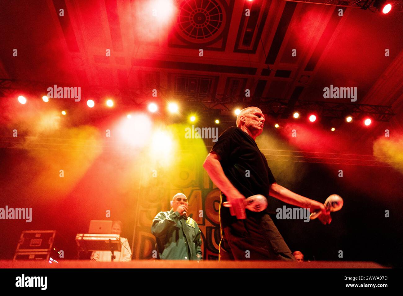 Newcastle, Großbritannien - 22. März 2024. Die Happy Mondays treten im O2 City Hall in Newcastle auf. Foto: Jill O'Donnell / Alamy Live News Stockfoto