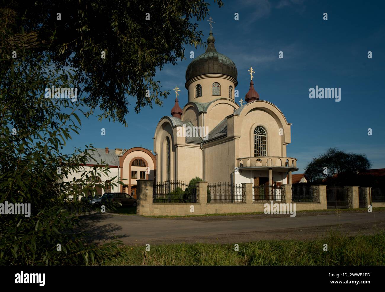 Kathedrale der Heiligen Dreifaltigkeit in Gorlice, orthodoxe Kirche, Polen Stockfoto