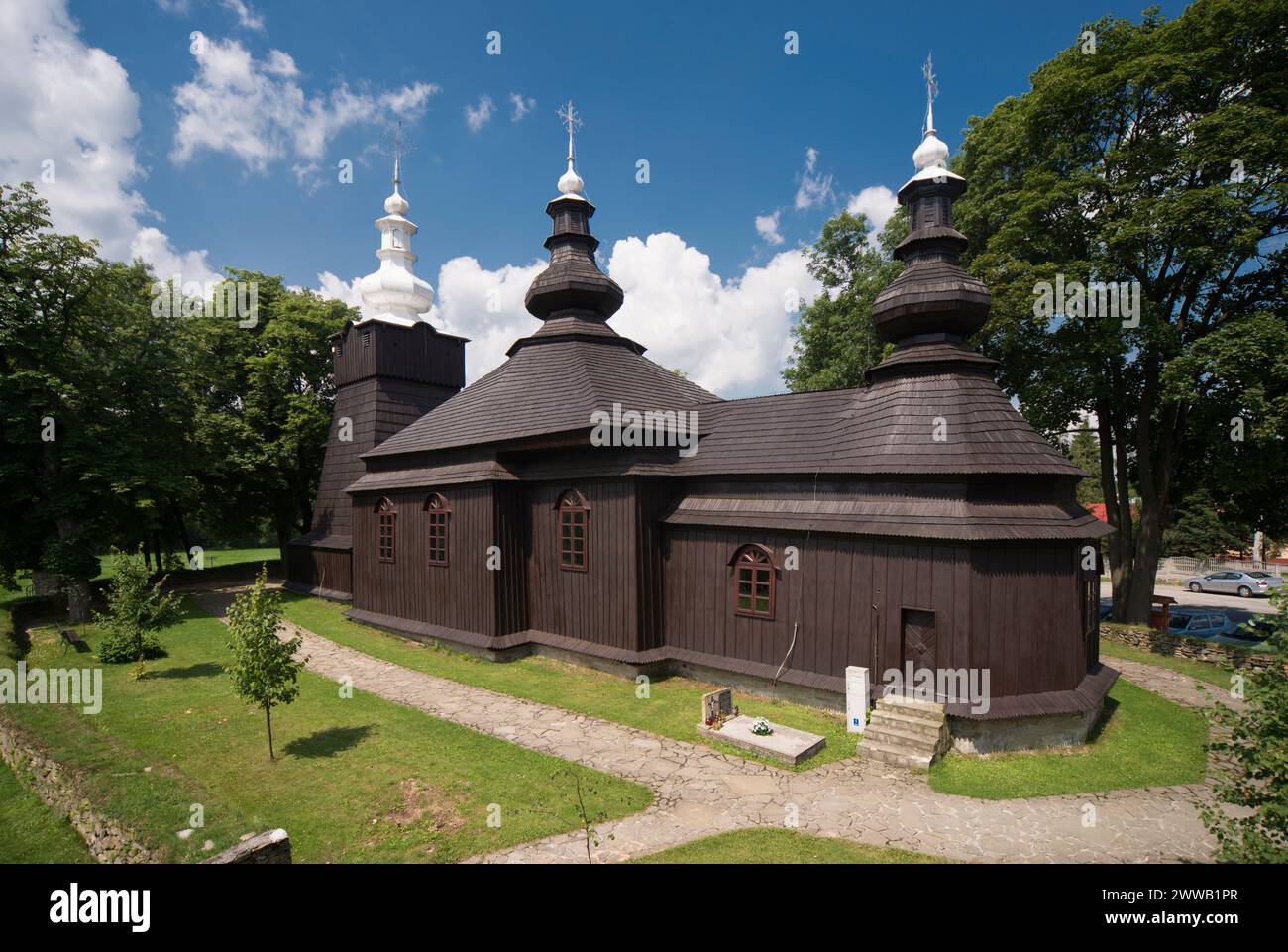 Ehemalige griechisch-katholische Kirche St. Michael der Erzengel in Brunary, Polen Stockfoto