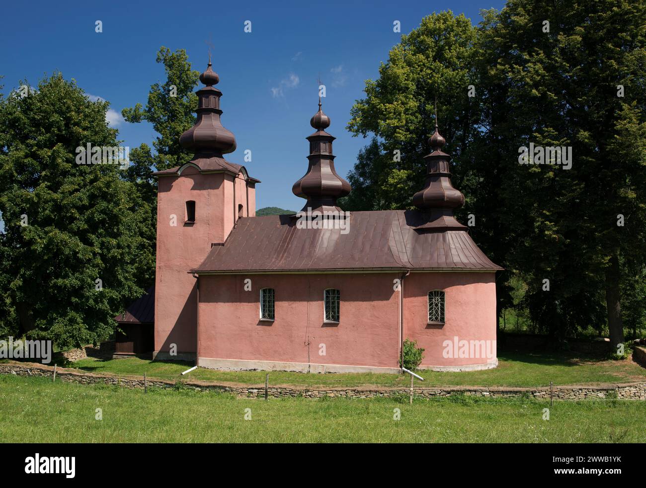 Orthodoxe Kirche der Heiligen Cosmas und Damian in Blechnarka, Polen Stockfoto