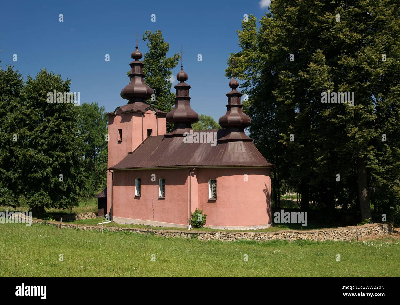 Orthodoxe Kirche der Heiligen Cosmas und Damian in Blechnarka, Polen Stockfoto