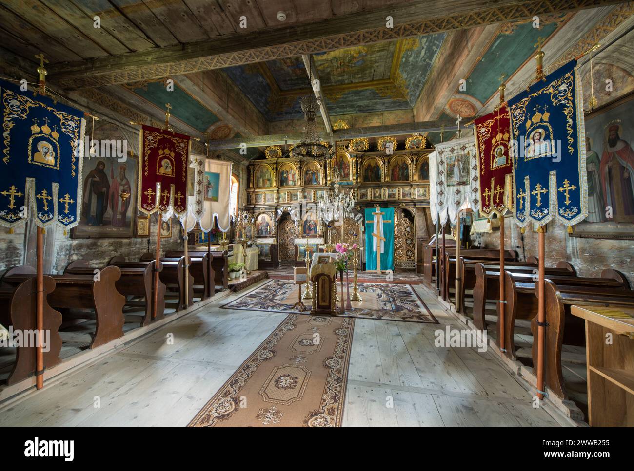 Orthodoxe Kirche St. Michael der Erzengel in Wysowa-Zdroj, Polen Stockfoto