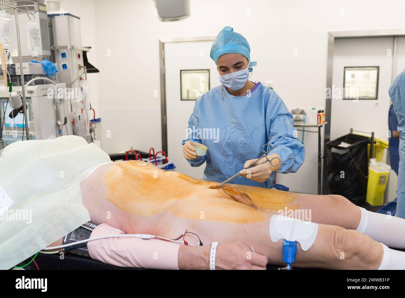 Bericht im Universitätskrankenhaus Nizza, Pasteur Hospital. Stockfoto