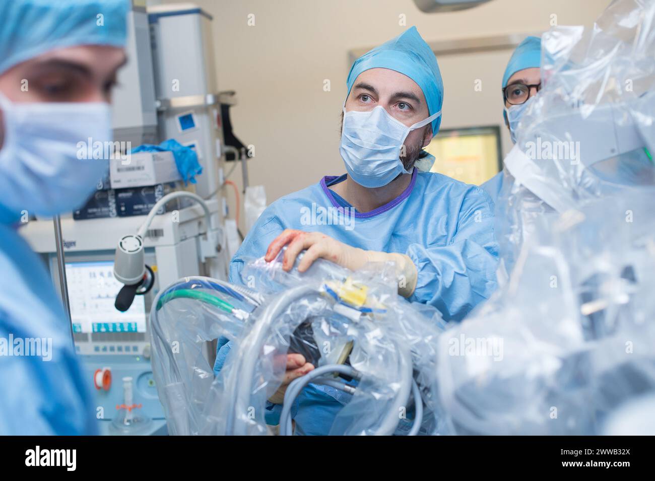 Bericht im Universitätskrankenhaus Nizza, Pasteur Hospital. Stockfoto