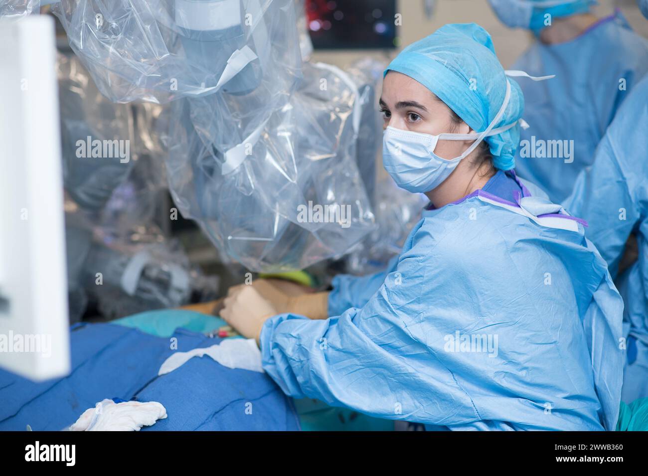 Bericht im Universitätskrankenhaus Nizza, Pasteur Hospital. Stockfoto