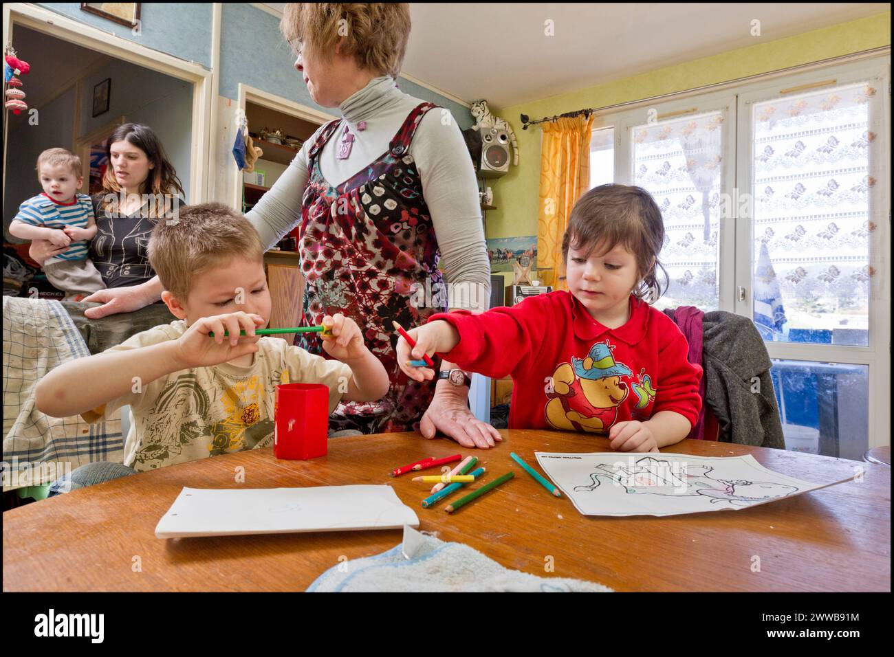 ASE - Kindersozialhilfe. Stockfoto