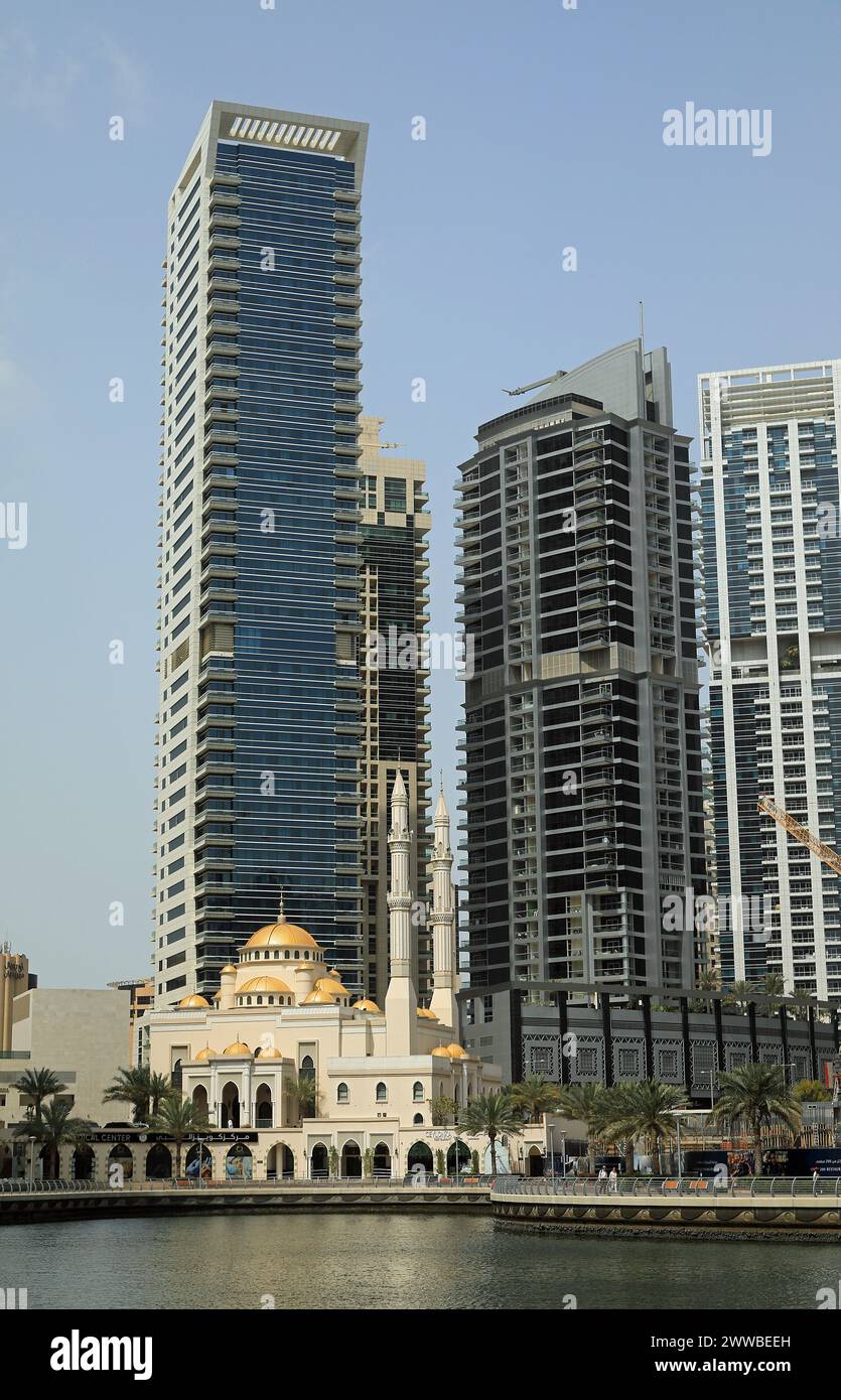 Dubai Marina, Vereinigte Arabische Emirate Stockfoto