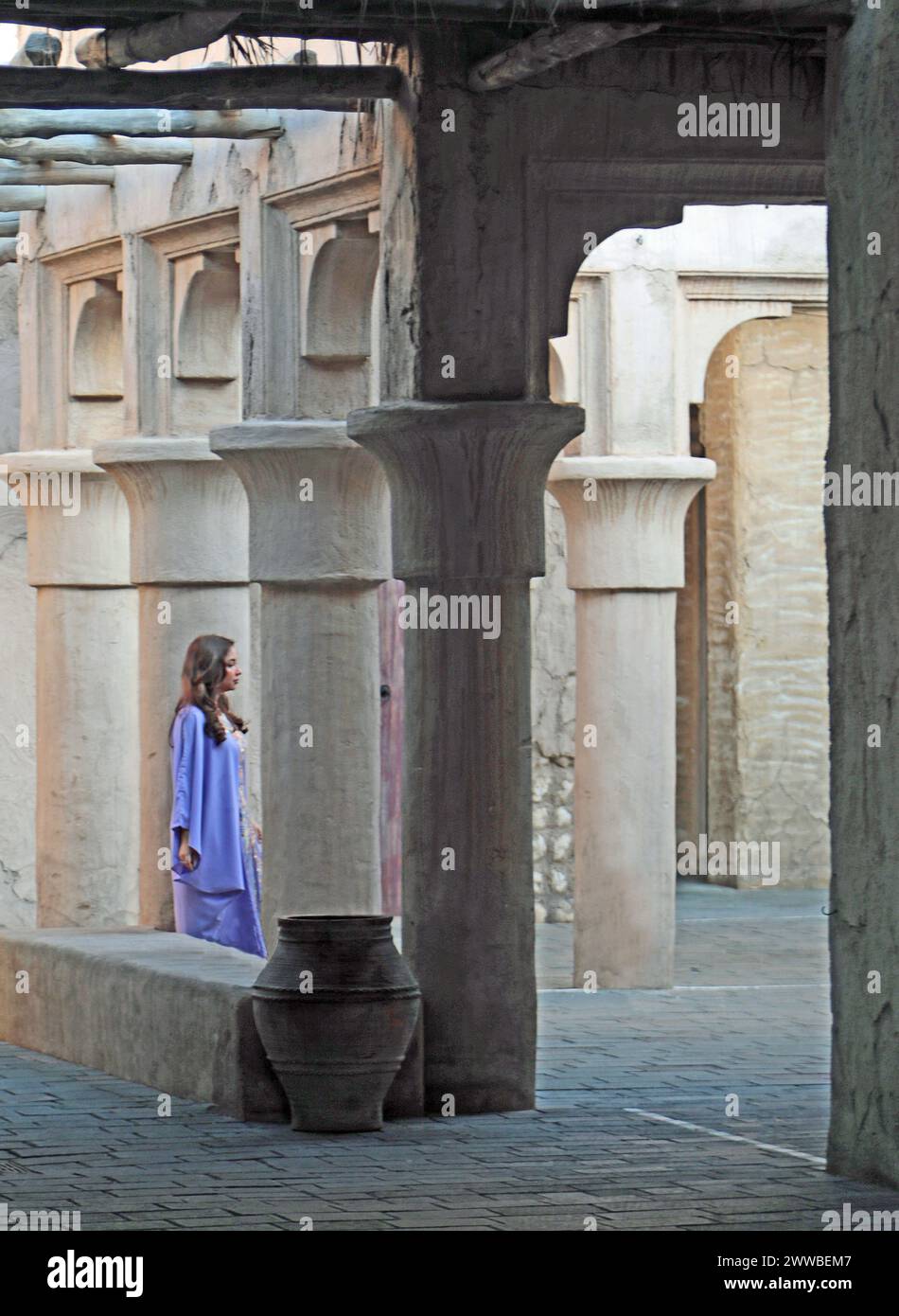 Dubai Model in der Altstadt Stockfoto