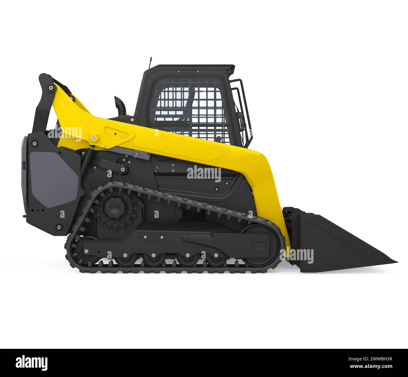 Skid-steer Loader isoliert Stockfoto