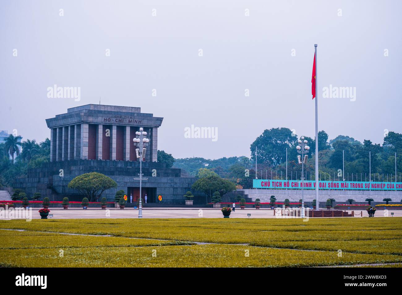 Ho-Chi-Minh-Mausoleum in Hanoi, Vietnam, Asien Stockfoto Ho-Chi-Minh-Mausoleum in Hanoi, Vietnam, Asien Stockfoto