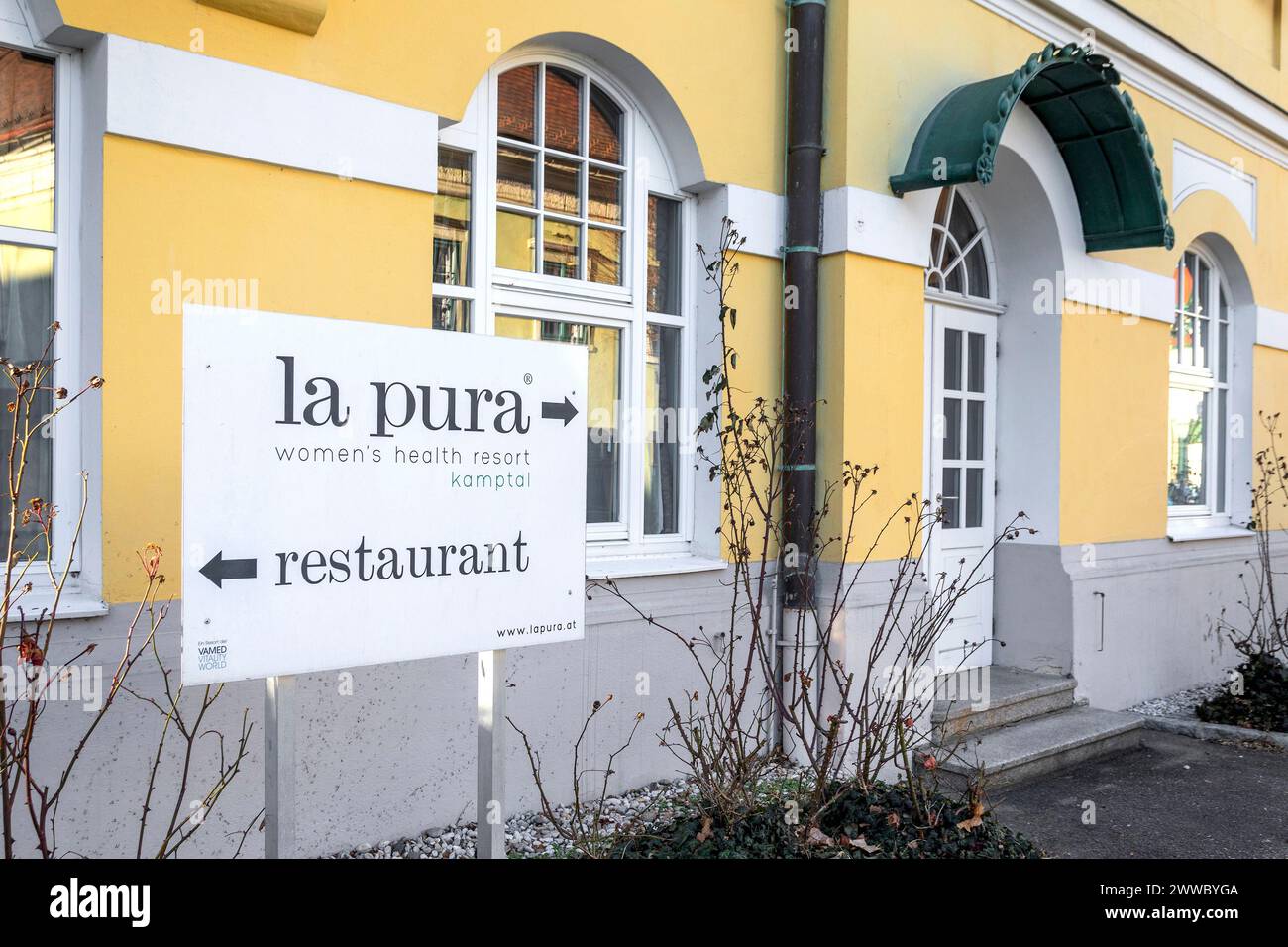 La Pura, Wellness Hotel, Gars Am Kamp, Niederösterreich, Österreich Stockfoto